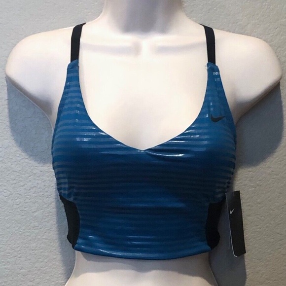 Nike 6:1 Shine Striped Midkini Top & Hipster Bottoms Green Abyss Size XS - Picture 5 of 11